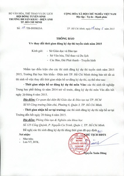 Trường Đại học Sân khấu – Điện ảnh Thành phố Hồ Chí Minh