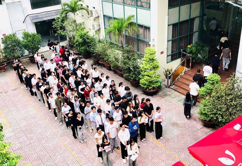 Một số hình ảnh tại kỳ tuyển sinh của Trường ĐH Sân khấu - Điện ảnh TP.HCM năm học 2026 - 2027